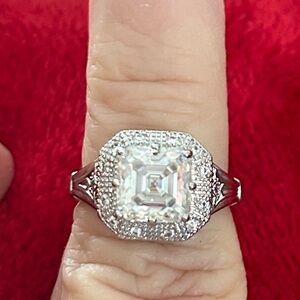 Moissanite Diamond Ring‎ size 6